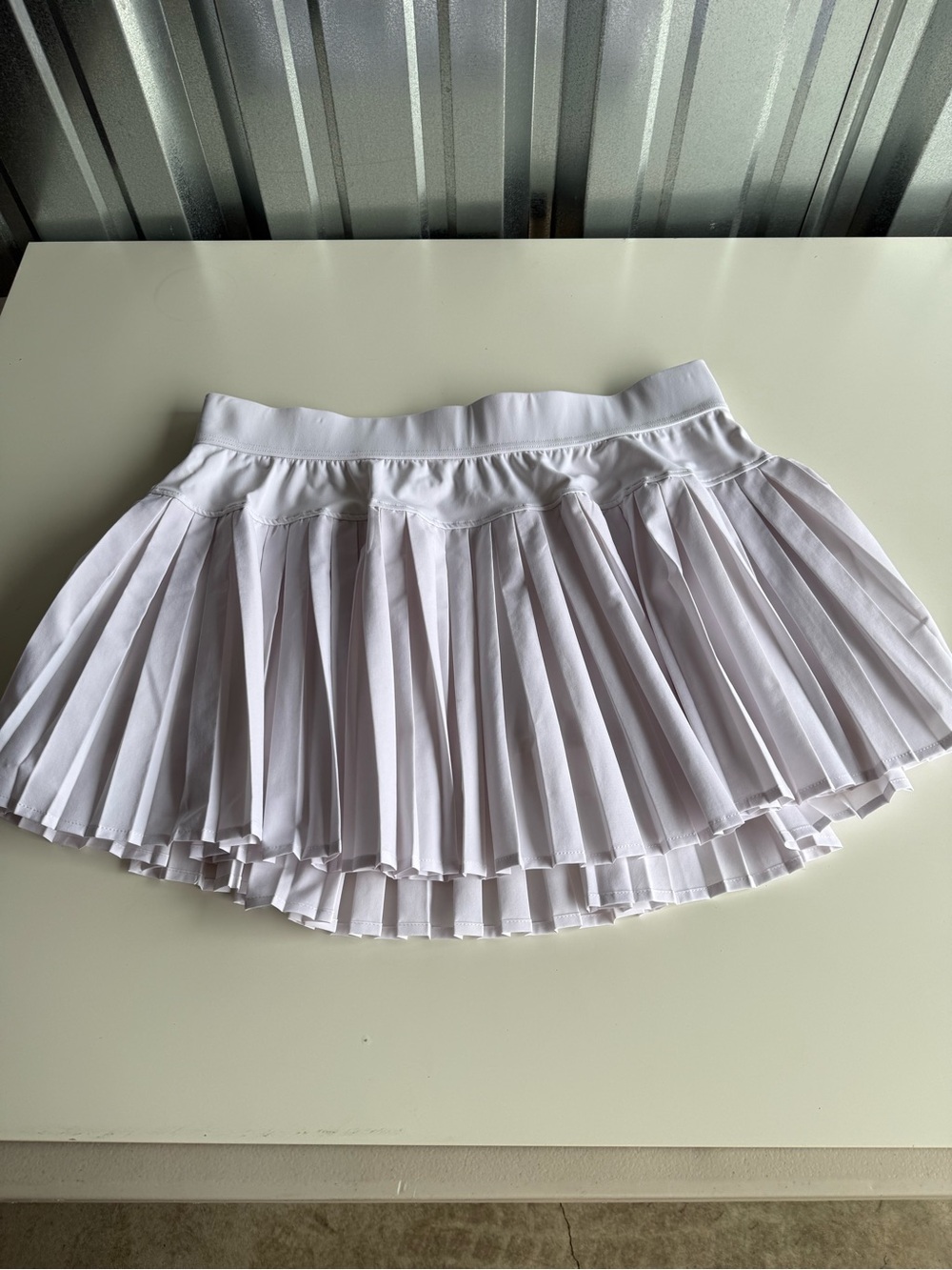 Ewedoos White Pleated Tennis Skort XXL